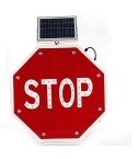 Соларен пътен знак STOP Б-2