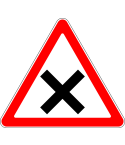 Пътен знак а25
